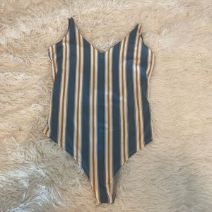 striped bodysuit